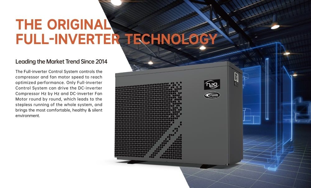 H2O Hot Tubs HPH13 12.8kW Full Inverter Heat Pump For Swim Spas