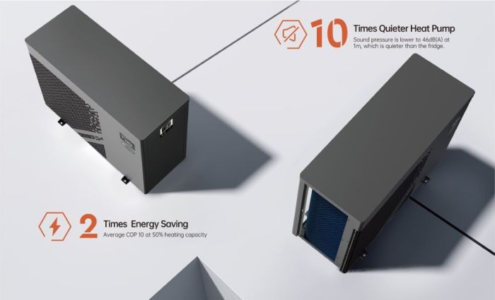 H2O Hot Tubs HPH6 6.5kW Full Inverter Heat Pump For Hot Tubs
