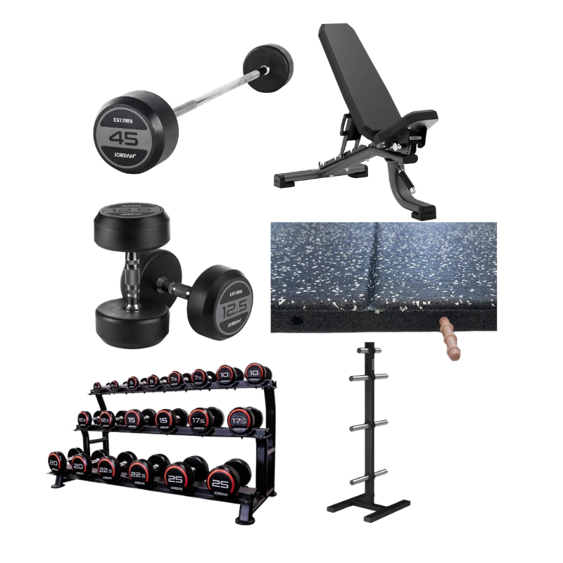 Complete JORDAN Fitness Free Weight Zone Bundle