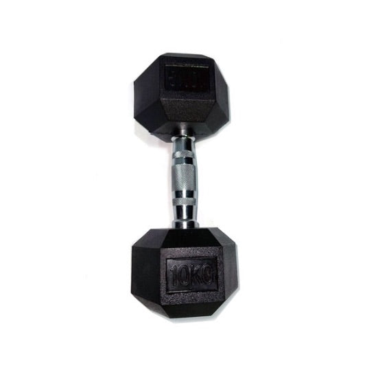 GymGear Rubber Hex Dumbbell Set 2.5-25kg