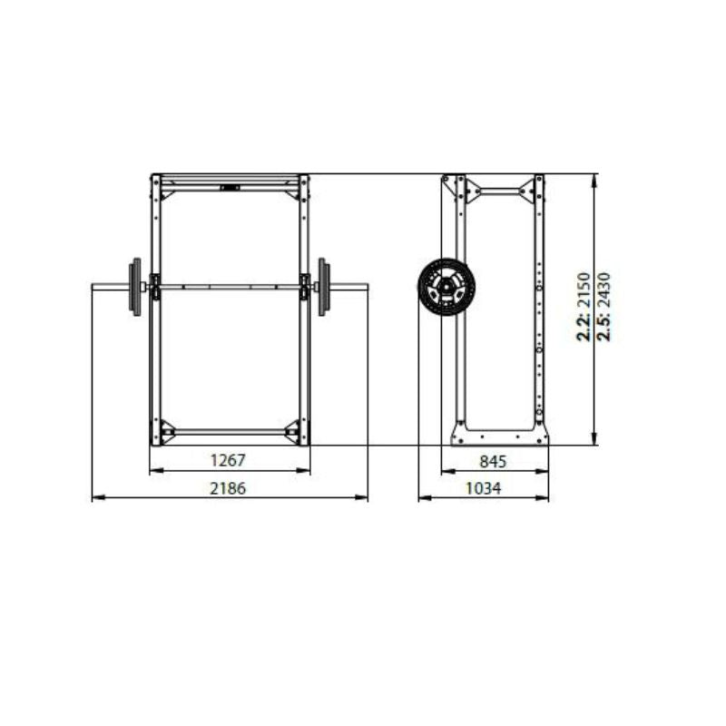 JORDAN Ultimate Strength Half Rack (Fixed)