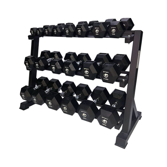 GymGear 3 Tier Hex Dumbbell Rack