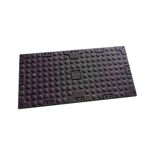 GymGear 30mm Premium Black Rubber Tile (1m x 0.5m / Grey Fleck)