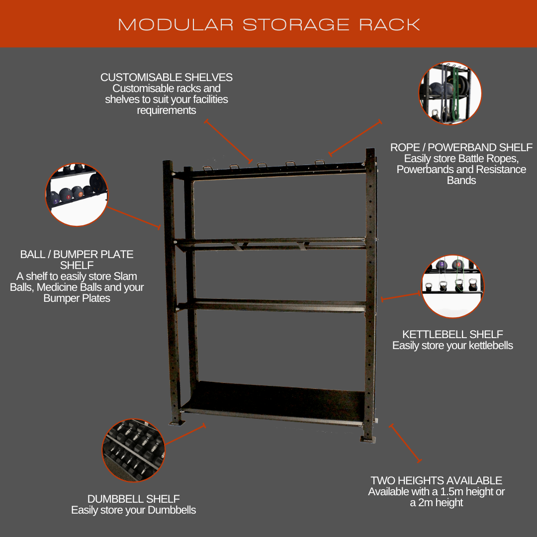 GymGear 1.5m Modular Storage Rack
