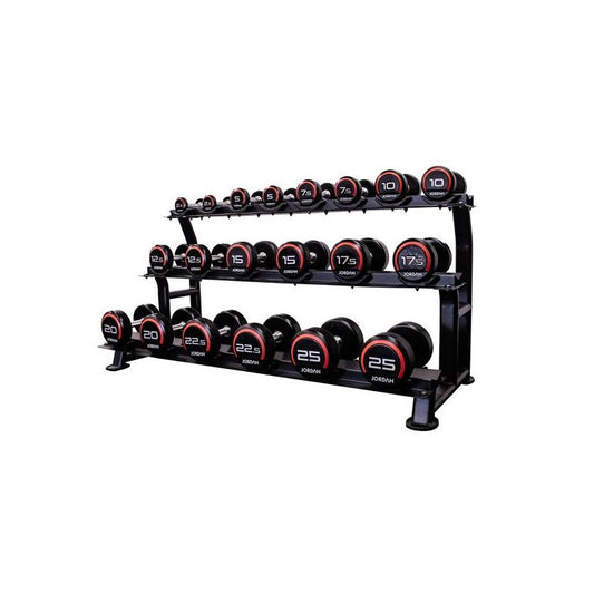JORDAN 10 Pair Dumbbell Rack (3 tier)