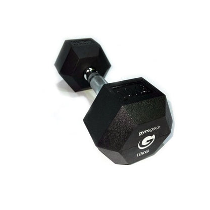 GymGear Rubber Hex Dumbbell Set 2.5-25kg