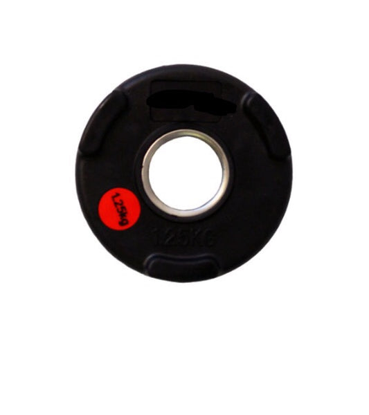 1.25kg Rubber Olympic Weight Plates (Tri-Grip)
